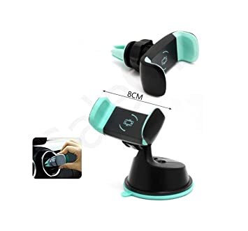 MODERN IN Dual Purpose 360-Degree Rotating Car Mobile Phone Mount Holder Stand For Windscreen, Dashboard & AC Vent Compatible With All Mobiles Size Up